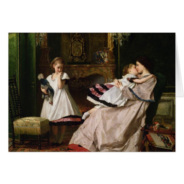 Moderlig kärlek hälsningskort (Framsidan Horizontal)