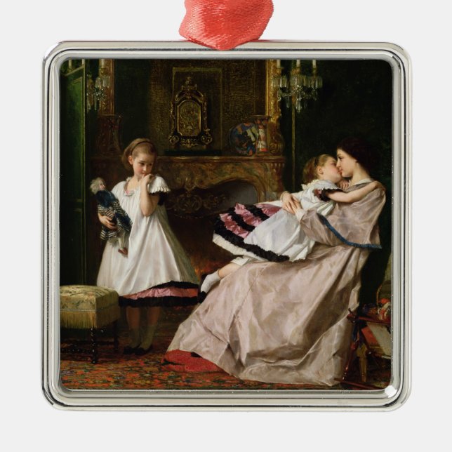 Moderlig kärlek julgransprydnad metall (Framsidan)