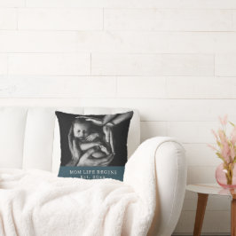 "Moderlivet Börjar" Baby Shower, Födelsedag, Morsd Kudde