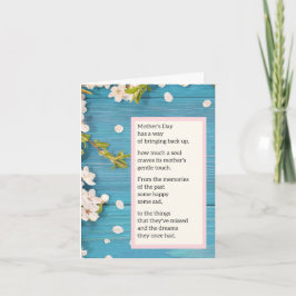 Moderlös morsdagskort - dikt kort