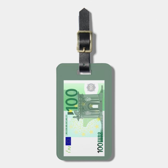 Modern 100 Euro-valutan sedel Bagagebricka (Vertikal Framsida)