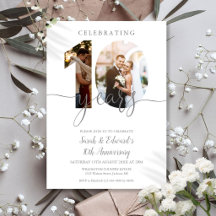 Modern 10-års bryllupsdag 2 Foto