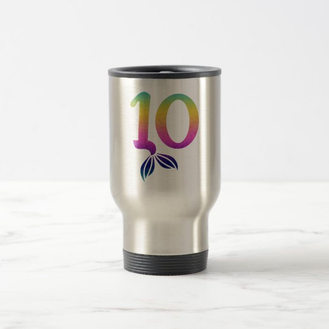 Modern 10 Fisk Resemugg | Färgglad Samtida  (Center)