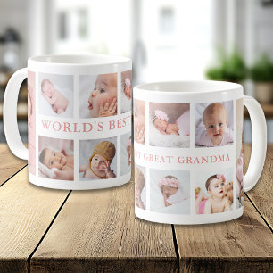 Modern 10 Foto Rosa Världens Bästa Fantastiska Mor Kaffemugg