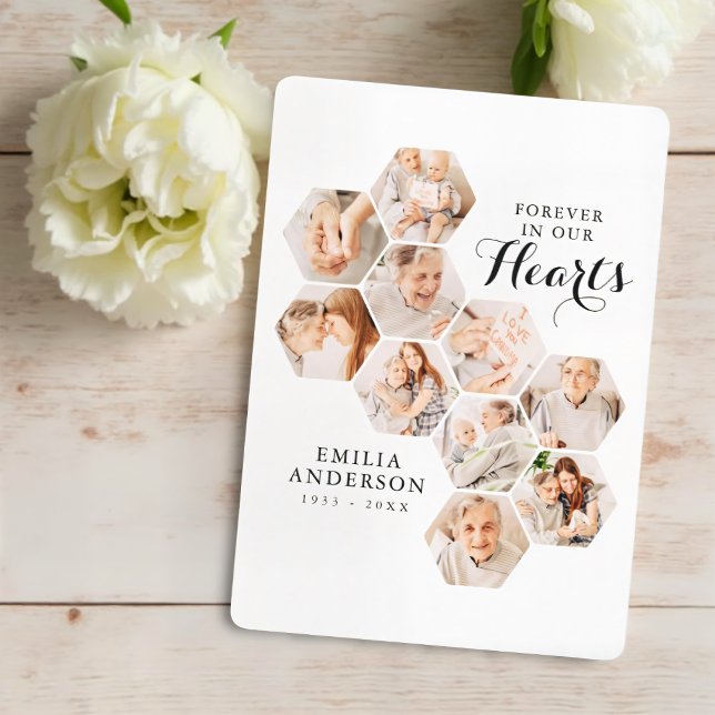 Modern 10-fotokort för Forever Hearts (Skapare uppladdad)