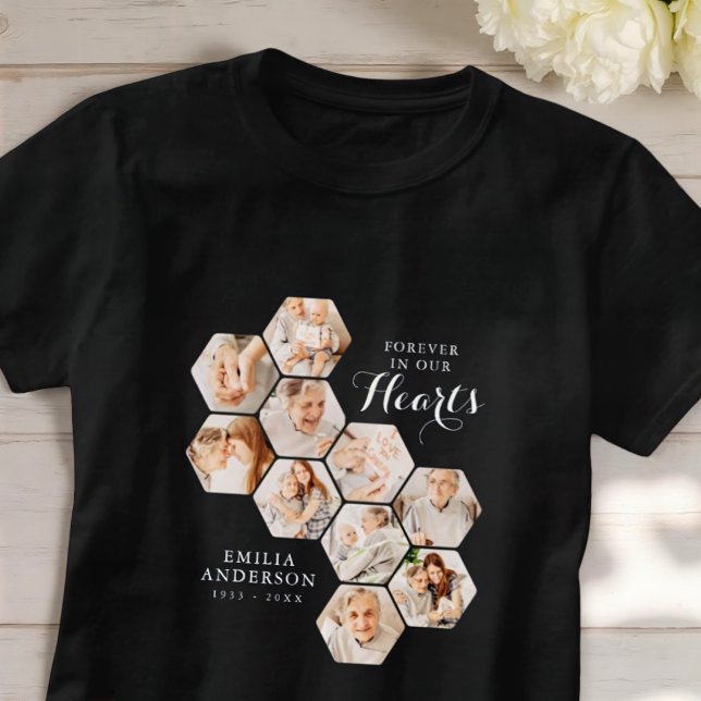 Modern 10 foton för Forever Hearts Memorial T Shirt (Skapare uppladdad)