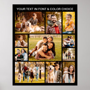Modern 11 Foto Collage Enkel Poster
