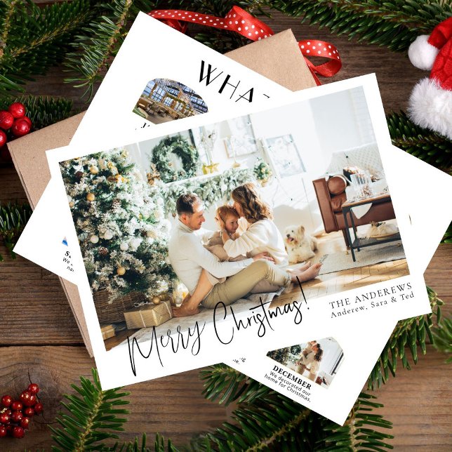 Modern 12-foto - årligt julkort (Skapare uppladdad)