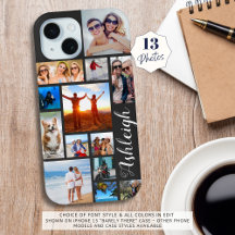 Modern 13 Photo Collage Script Namn Anpassningsbar