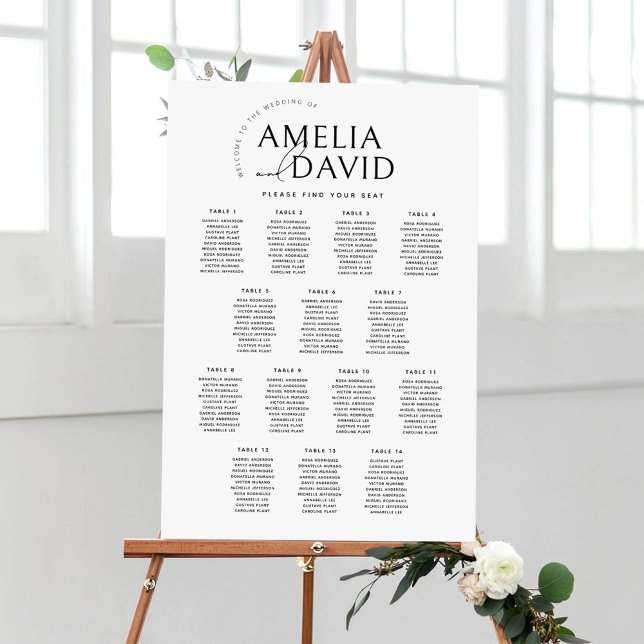 Modern 14-Bordens välkomstdiagram Poster (Skapare uppladdad)