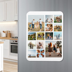 Modern 14 fotokollage magnet