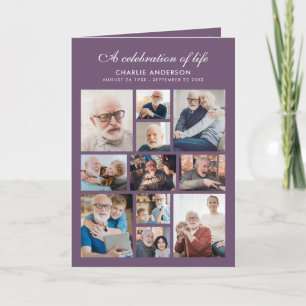 Modern 14-fotominnesmodul/begravningsprogram program