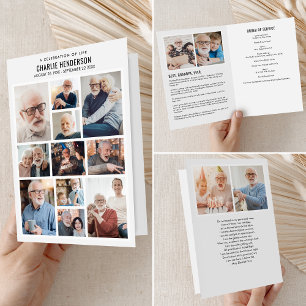 Modern 15-fotominnesmodul/begravningsprogram program