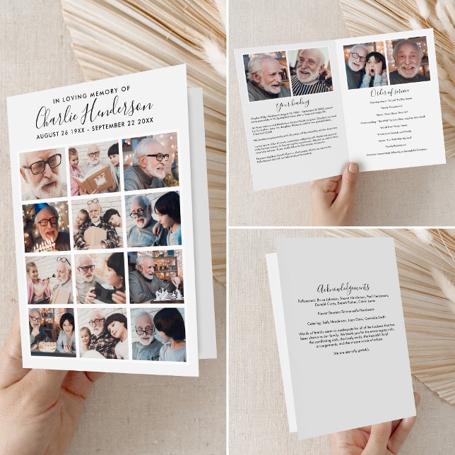 Modern 16-bilds vikt begravningsprogram program (Skapare uppladdad)