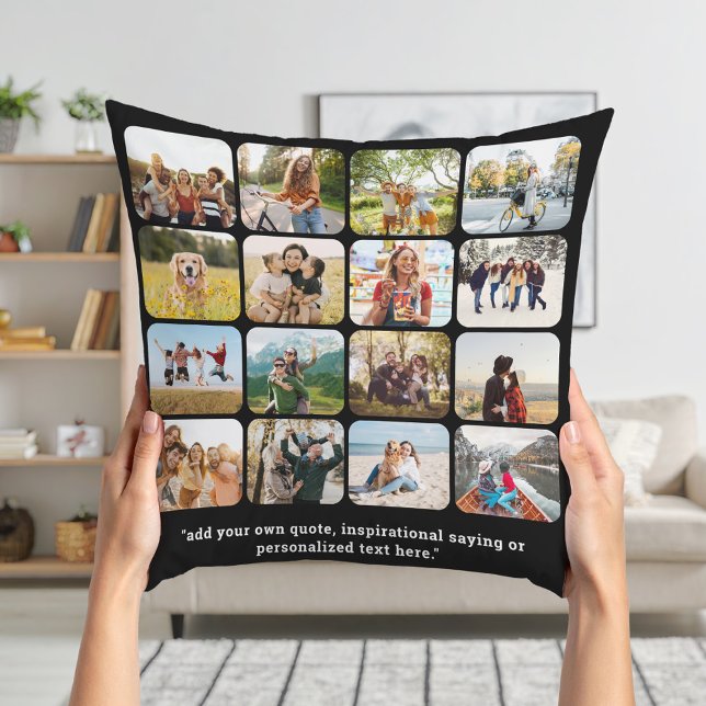 Modern 16 fotokollage med offert kudde (Skapare uppladdad)