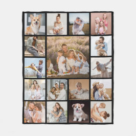 Modern 17 fotokollage Fleece Blanket
