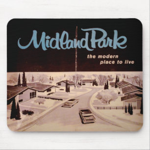 Modern 1958-grafik i mitten av århundradet musmatta