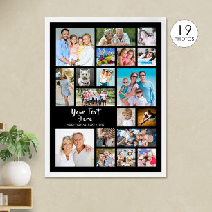 Modern 19 Fotocollage Personlig Poster