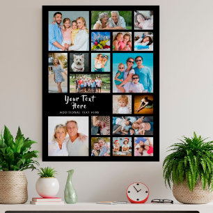 Modern 19 Personlig för fotokollage Poster