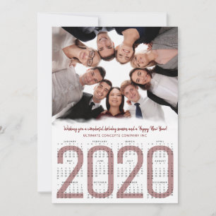 Modern 2020-Logotyp för kalenderföretag - nytt fot Julkort