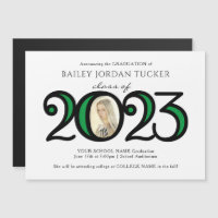 Modern 2022 Photo Grönt Studenten Magnet