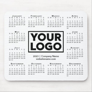 Modern 2023 Calendar Business Company Logotyp Whit Musmatta