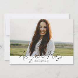 Modern 2023-fotokort med 3 bilder inbjudningar