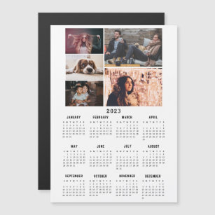 Modern 2023-kalender 5-fotosamlingskort
