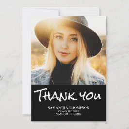 Modern 2023-Studenten-kort för fotoplatt tack Kort