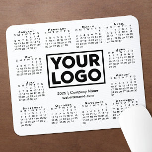 Modern 2025 Calendar Business Company Logotyp Whit Musmatta