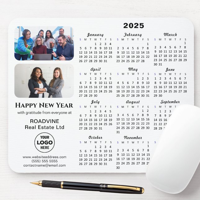 Modern 2025-kalender - Business Logotyp 2 - foto - Musmatta (Skapare uppladdad)