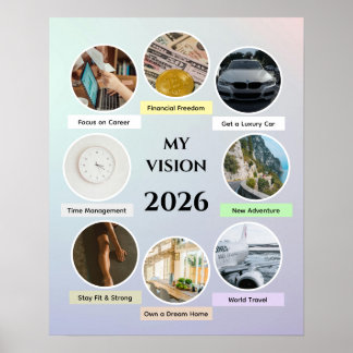 Modern 2026 Manifestationsaffisch | Estetisk Mjuk Poster