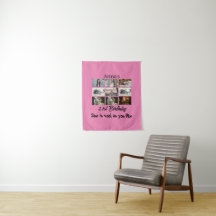 Modern 21-årsdagspersonlig 9-foto collage
