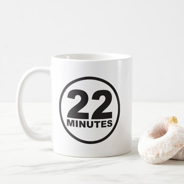 Modern - 22 minuter kaffemugg (Med munk)