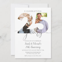 Modern 25:e Bröllop-årsdag 2 foto