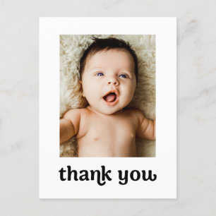 Modern 2-Baby-fototypisk Trendig - enkel bild Vykort