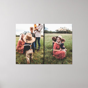 Modern 2-familjens fotosamling   Utforma din egen Canvastryck
