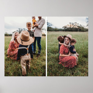 Modern 2-familjens fotosamling   Utforma din egen Poster