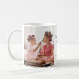 Modern 2 fotfoto Kärlek Du pappa Fars dag Gift Kaffemugg