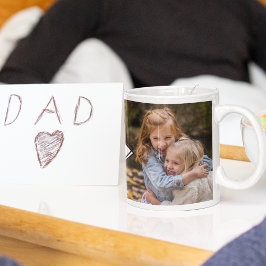 Modern 2 Foto Collage Nr 1 Pappa Kaffemugg