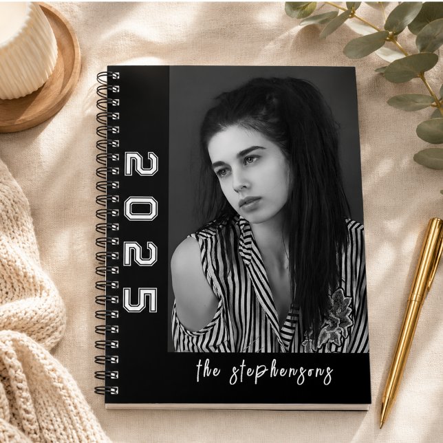 Modern 2 Foto Collage Personlig Anteckningsbok (Modern 2 Photo Collage Personalized Notebook)