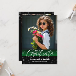 Modern 2 Foto Examen Studentfoto Grad Inbjudan