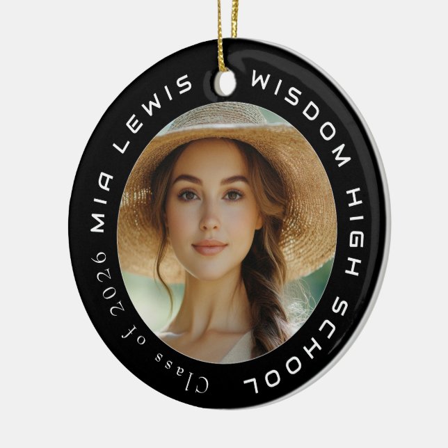 Modern 2 Foto Grad  Julgransprydnad Keramik (Vänster)