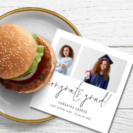 Modern 2 Foto manus Examensfest  Pappersservett