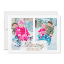 Modern 2-foto som snurrar igenom jul i Snö