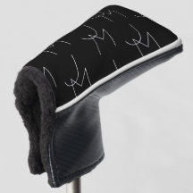 Modern 2 Initialer Mönster | Svart & Vitt