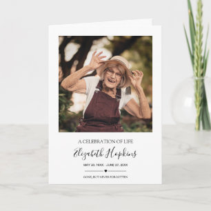 Modern 2 Photo Firande i Life Folded Programme Program