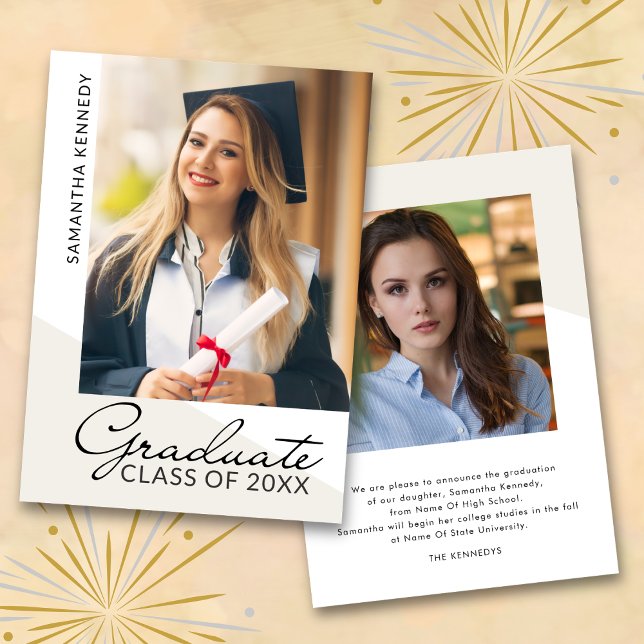 Modern 2 Photo Graduation Class of 2026  Meddelande (Skapare uppladdad)