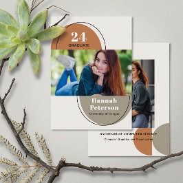 Modern 2 Photo Universiteten Pumpkin Taupe Meddelande