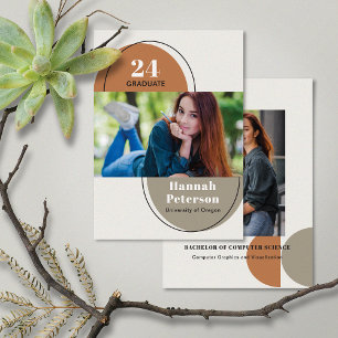Modern 2 Photo Universiteten Pumpkin Taupe Meddelande